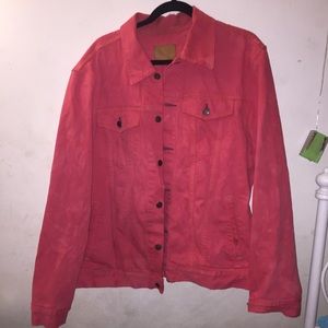 RED DENIM JACKET